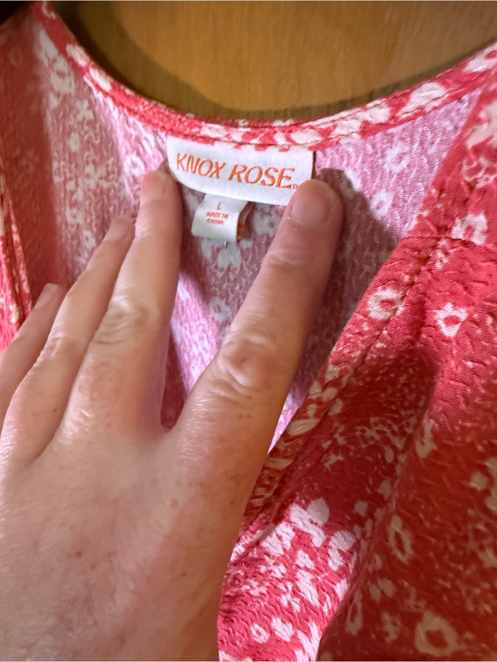 Knox Rose Rose Pink Floral Wrap Maxi Dress - Picture 5 of 6